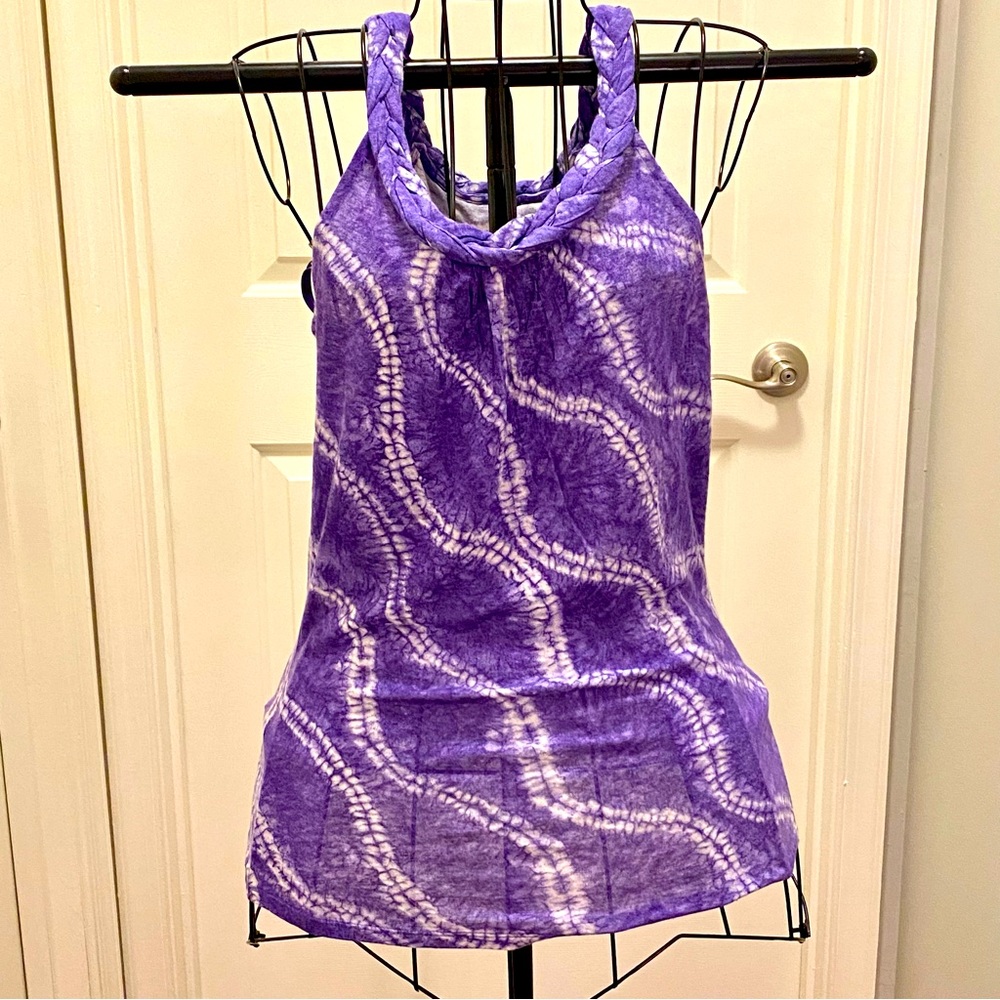 Calypso St Barth for Target Braided Neck Tie-Dye Tank, size XS